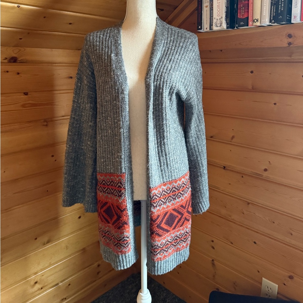 Women’s long open sweater